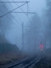 Canvas Print - Misty view in the morning