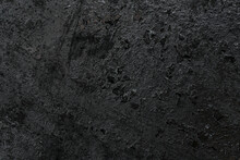 Old Dark And Dirty Stone Graphite Plate Background.