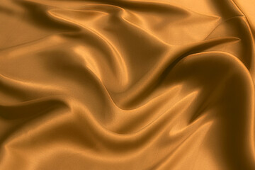 Wall Mural - Gold or yellow luxury satin or silk fabric texture background. Pattern for design