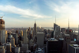 Fototapeta Koty - Skyline of New york city is One of the best night view in the world.