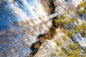 Poster - Aerial shots of Scandinavia's winter landscape