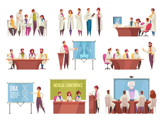 Poster - Medical Conference Icon Set