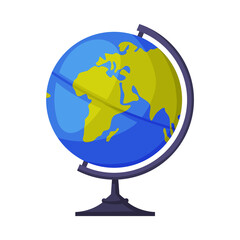 Wall Mural - Globe as Travel and Tourism Symbol Vector Illustration