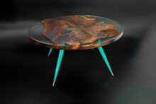 Modern Handmade Epoxy Resin Table