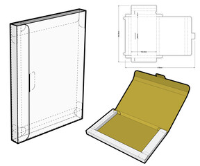 Wall Mural - Packaging Envelope and Die-cut Pattern. The .eps file is full scale and fully functional. Prepared for real cardboard production.