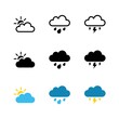 Weather Icon : Suitable for Environment Theme, Weather Theme, Infographics and Other Graphic Related Assets.