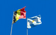Flags of Argentina and Belgium.