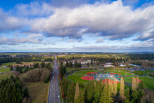 Aerial View Of Lacey, Washington 