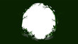 © Knut - Forest nature frame - Oval border in green colours with empty hole in middle, vector illustration.