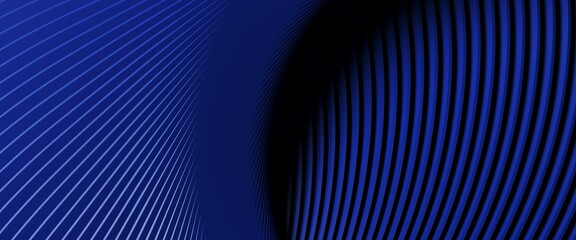 modern abstract background for creative web banner. blue wave circular pattern. 3d rendering illustr