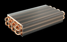 3D rendering of copper radiator