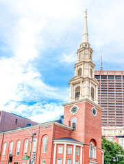 Wall Mural - Park Street Church on the Freedom Trail Boston Massachusetts USA