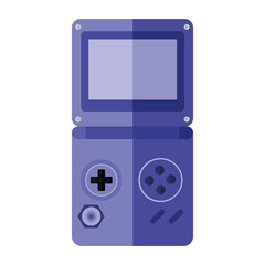 Wall Mural - videogame console in purple color vector design