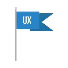 ux flag of web design vector illustration