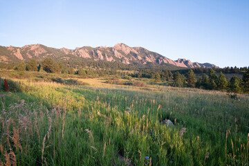 lake and mountains