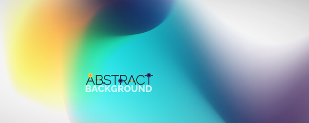 Fluid color gradient abstract background, trendy colorful wallpaper. Vector illustration for placards, brochures, posters, banners and covers