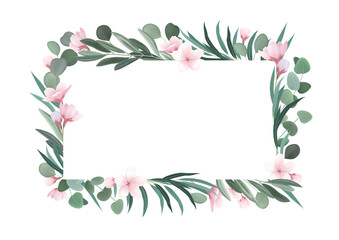 Poster - Realistic Flower Frame