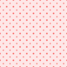 Seamless Pink Polka Dots Pattern