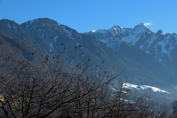 Wall Mural - Vaduzer Landschaft in Liechtenstein 16.12.2020