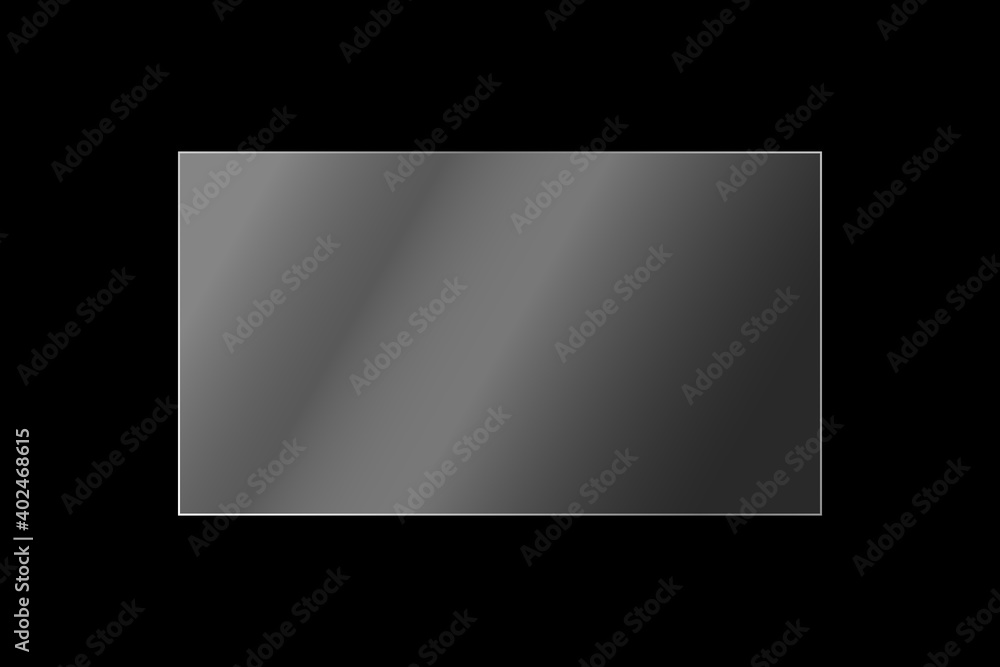 Transparent glass reflect effect. Plastic sheet. Realistic window ...