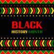 © Vera - Black History Month. Annual event in February for USA and in October in UK. Vector template for typography poster, banner, label, flyer, etc.
