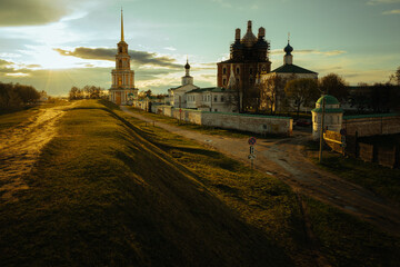 church in the evening