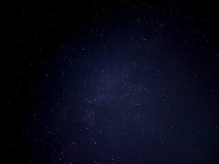 starry night with faint milkyway