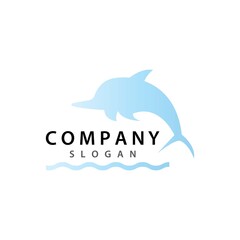 Dolphin logo template