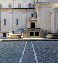 Architectural Perspective
Floor Perspective And The Side Stairways Of The Basilica Di San Giovanni Battista In Turin