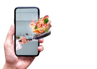 food delivery online concept