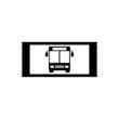 © sljubisa - Bus ticket icon isolated on white background