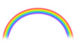 canvas print picture - Rainbow on white background. There is PNG version of this image. File ID: 559308383