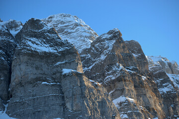 Wall Mural - Alpstein Gebirge im Winter in der Schweiz 18.12.2020