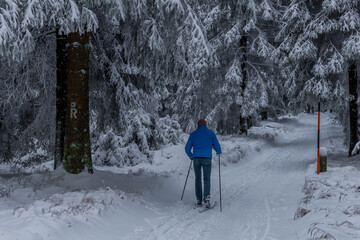 Winter Hiking in different places through the Thuringian Forest - Germany