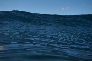 Wall Mural - Ocean texture water in the fading afternoon light