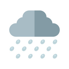 Sticker - cloud with rain vector design