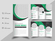 © design-all - Set of restaurant business tri-fold brochure template with colorful design a4 size layout. Food menu design for leaflet or flyer with flat modern and liquid elements. Creative and clean typography.