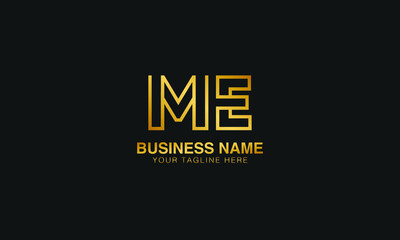 ME M E initial logo | initial based abstract modern minimal creative logo, vector template image. luxury logotype logo, real estate homie logo. typography logo. initials logo.