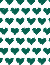 Blue Green Heart Pattern 