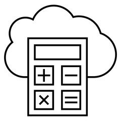 Canvas Print - Cloud Calculator 