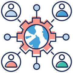 Sticker - Global Network