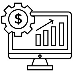 Canvas Print - Online Financial Analytics 