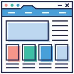Wall Mural - Website Sitemap 