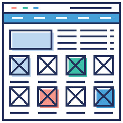 Wall Mural - Website Communication  