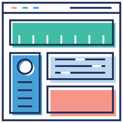 Wall Mural - Website Sitemap 
