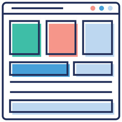 Wall Mural - Website Sitemap 