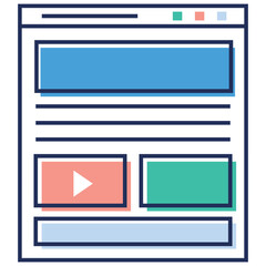 Wall Mural - Website Sitemap 