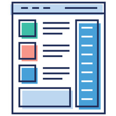 Wall Mural - website sitemap