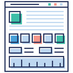 Wall Mural - website sitemap