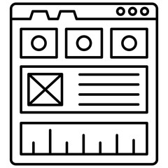 Wall Mural - website sitemap